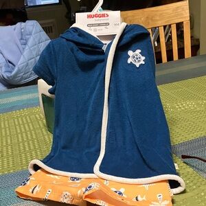 Huggies Babywear Blue and Orange Kids Swim Set